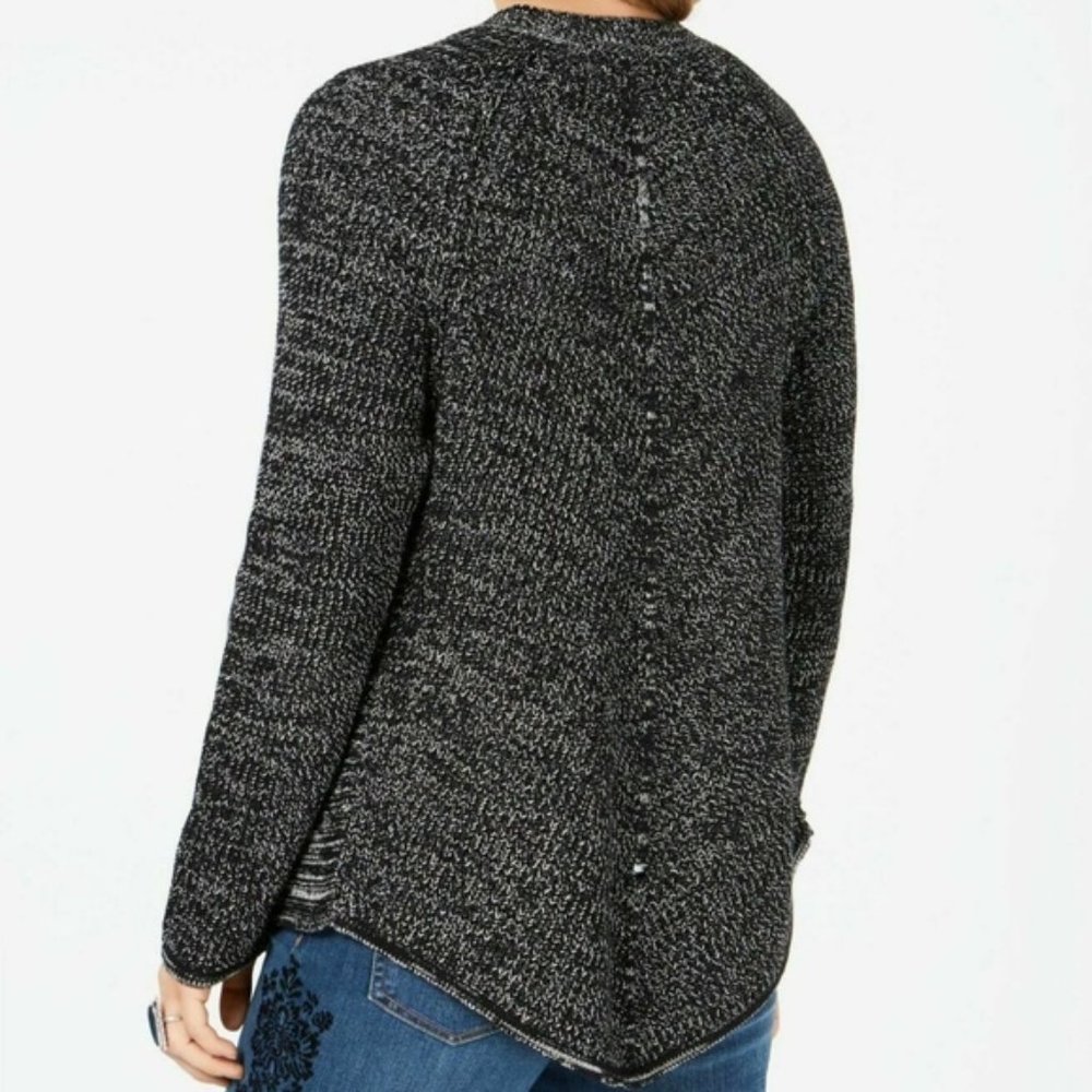Style & Co S Black White Sweater BH52 - Picture 2 of 3